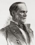 William Tecumseh Sherman, 1820  1891. American soldier, businessman, educator and author. General in the Union Army during the American Civil War. From The Review of Reviews, published 1891