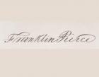 Signature of Franklin Pierce (litho)