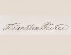 Signature of Franklin Pierce (litho)