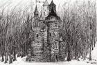 The Castle in the forest of Findhorn, 2006, (ink on paper)