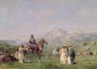 An Encampment in the Atlas Mountains, c.1865 (oil on canvas)