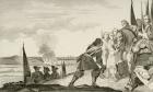 Louis XV (1710-74) at the Battle of Fontenoi in 1745, from 'Histoire de France' by Colart, published c.1840 (engraving)