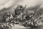 Defeat of the Peishwas army before Jhansi by General Rose on 1st April 1858, from 'The History of the Indian Mutiny' published in 1858 (engraving)