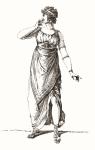 Madame Tallien in Grecian costume. Thérésa Cabarrus, Madame Tallien, 1773 1835. French social figure during the Revolution and later Princess of Chimay. From Illustrierte Sittengeschichte vom Mittelalter bis zur Gegenwart by Eduard Fuchs, published 1909.