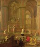 The Mass of Canon Antoine de La Porte or, The Altar of Notre Dame, 1708-10 (oil on canvas)