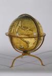 Terrestrial Globe, one of a pair known as the 'Brixen' globes, c.1522 (pen & ink, w/c & gouache on wood)
