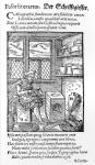 The Letter Plate Maker, published by Hartman Schopper (woodcut) (b/ photo)