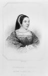 Portrait of Margaret Tudor (1489-1541) Queen of Scotland, from 'Lodge's British Portraits', 1823 (engraving) (b/w photo)