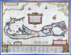 Map of Bermuda (colour engraving)