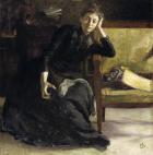 Portrait of the Swedish painter Eva Bonnier, 1889 (oil on canvas)