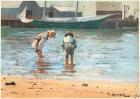 Boys wading, 1873 (w/c and gouache over graphite on wove paper)