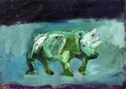 Rhinoceros, 2002, (oil on paper)