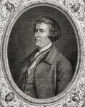 Edmund Burke, from 'Histoire de la Revolution Francaise' by Louis Blanc (1811-82) (engraving)