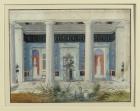 Garden portico, c.1834 (w/c on paper)