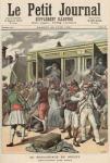Bandits in the Orient: Arrests on a Train, from 'Le Petit Journal', 20th June 1891 (colour litho)