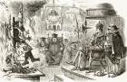 Chained to the Stake, illustration after J. Leech for the poem 'The Auto da Fe', a legend of Spain, from 'The Ingoldsby Legends or Mirth and Marvels', by Thomas Ingoldsby, published in 1865 (litho)