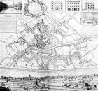 Map of Manchester, 1751 (engraving)