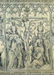 The Parement of Narbonne, detail of the Crucifixion, c.1375 (grisaille on silk) (detail of 83469)