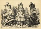 Manners and Lessons, illustration from 'Through the Looking Glass' by Lewis Carroll (1832-98) first published 1871 (litho)