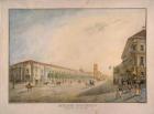 View of Nevsky Prospekt, near the Gostiny Dvor, St. Petersburg, 1823 (w/c on paper)