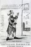 The Village Barber L. M. Inglaterra, engraved by James Bretherton (1750-99), 1772 (etching)