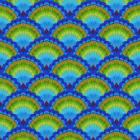 Peacock scallop feather-digital file, 2012, (oil on canvas originally)