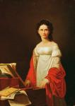 Portrait of the singer Anna Borunova, 1821 (oil on canvas)