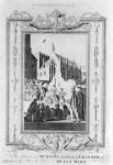 The Burning of Archbishop Thomas Cranmer (1489-1556) at Oxford in the Bloody Reign of Queen Mary (1516-58), engraved by Thomas Sparrow (1765-84) (engraving) (b/w photo)