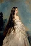 Elizabeth of Bavaria (1837-98), wife of Emperor Franz Joseph I of Austria (1830-1916) (oil on canvas)