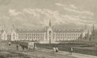 Whittington's Almshouses Highgate, 1827 (engraving)