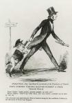 Papa Cobden taking Master Robert a free trade walk, 1845 (engraving)