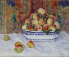 Still Life with Peaches, 1881 (oil on canvas)
