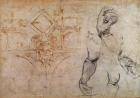 Scheme for the Sistine Chapel Ceiling, c.1508 (pen & ink and chalk on paper)