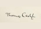 Signature of Thomas Carlyle (litho)