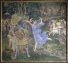 Aeneas Fleeing Troy (oil on canvas)
