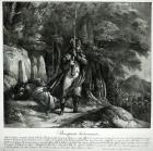 Napoleon on sentry duty after the Battle of Pont d'Arcole, 15th-17th November 1796, (engraving)