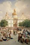 The Great Church of Kievo-Pecherskaya Lavra in Kiev, 1905 (oil on canvas)