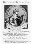 Otto IV (c.1175/82-1218) of Brunswick (engraving) (b/w photo)