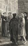 Nicholas Ridley on the way to his Execution, c.1865 (wood engraving)