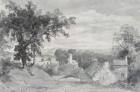 The Entrance to the Village of Edensor The Entrance to the Village of Edensor, 1801 (pencil and sepia wash)