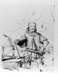 Study for a Portrait of Admiral Michiel de Ruyter, 1667 (pen and ink)