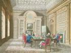 Board Room of The Admiralty, 1808 (colour engraving)