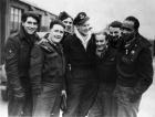 A Lancaster Bomber Crew (b/w photo)