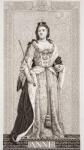 Queen Anne (1665-1714) from `Illustrations of English and Scottish History' Volume II (engraving)