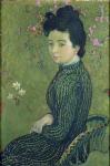 Portrait of Eva Meurier in a Green Dress, 1891 (oil on canvas)