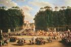 The Entry of Napoleon and Marie-Louise into the Tuileries Gardens on the Day of their Wedding, 2nd April 1810 (oil on canvas) (see also 19847 & 155379)