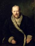 Portrait of Aleksandr Ostrovsky (1823-86) 1871 (oil on canvas)