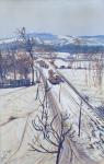 Winter landscape, 1905 (pastel on paper)