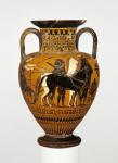 Attic black-figure neck amphora with apotheosis of Heracles, c.530-20 BC (terracotta)