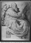 The Prophet Zacharias, after Michangelo Buonarroti (1475-1564) (pierre noire & red chalk on paper)